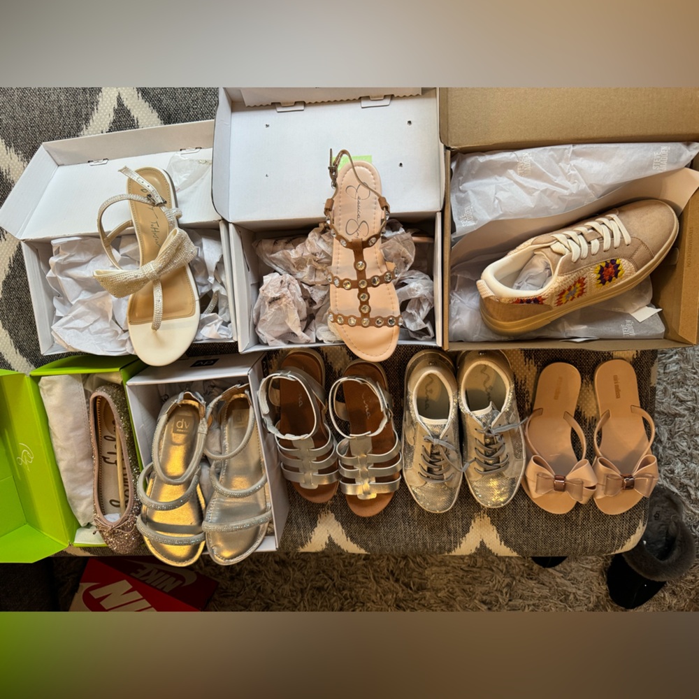 8 pair of girls shoes NEW!!!! All pair brand new